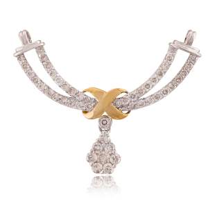 Beautifully Crafted Diamond Necklace & Matching Earrings in 18K Yellow Gold with Certified Diamonds - TM0498P